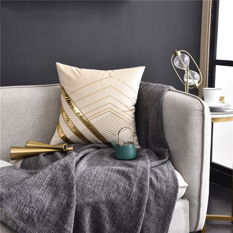 LNS cushion 45x45 white clean decorative pillow luxury interior