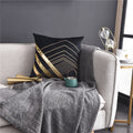LNS cushion 45x45 black modern decorative pillow luxury style